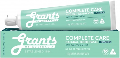 Grants Complete Care Natural Toothpaste + Fluoride Aloe Vera & Mint 110gm