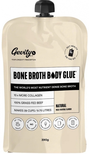 Gevity Rx Bone Broth Body Glue Concentrate Go Pack Natural G/F 390g